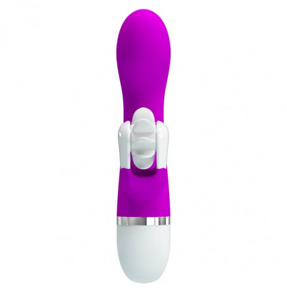 PRETTY LOVE - Flywheel Tongue Clitoral Vibrator Wand Masturbator (Battery - Purple)